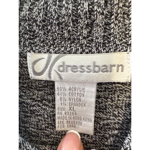 Dress Barn Women's XL Charcoal Sweater with Buttons - Picture 3 of 6